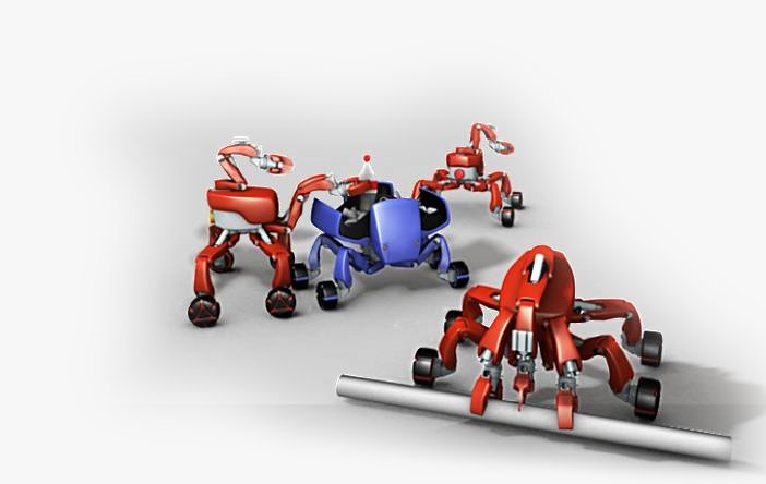 3Arbeiter beladen einen Transporter